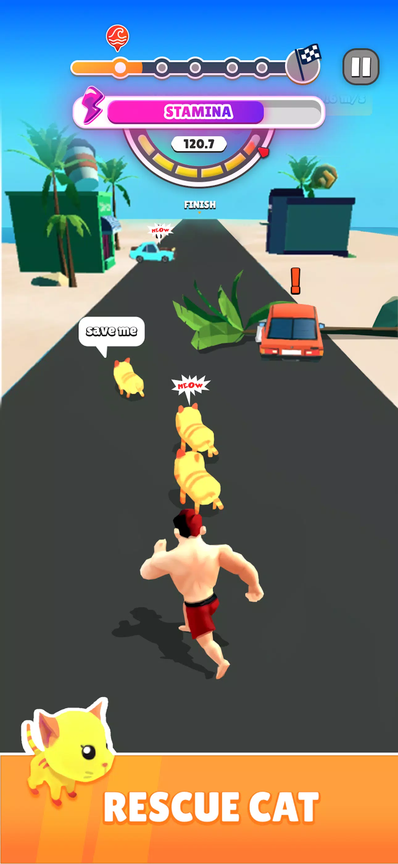 Rescue Run: Save the Cats Captura de tela 2