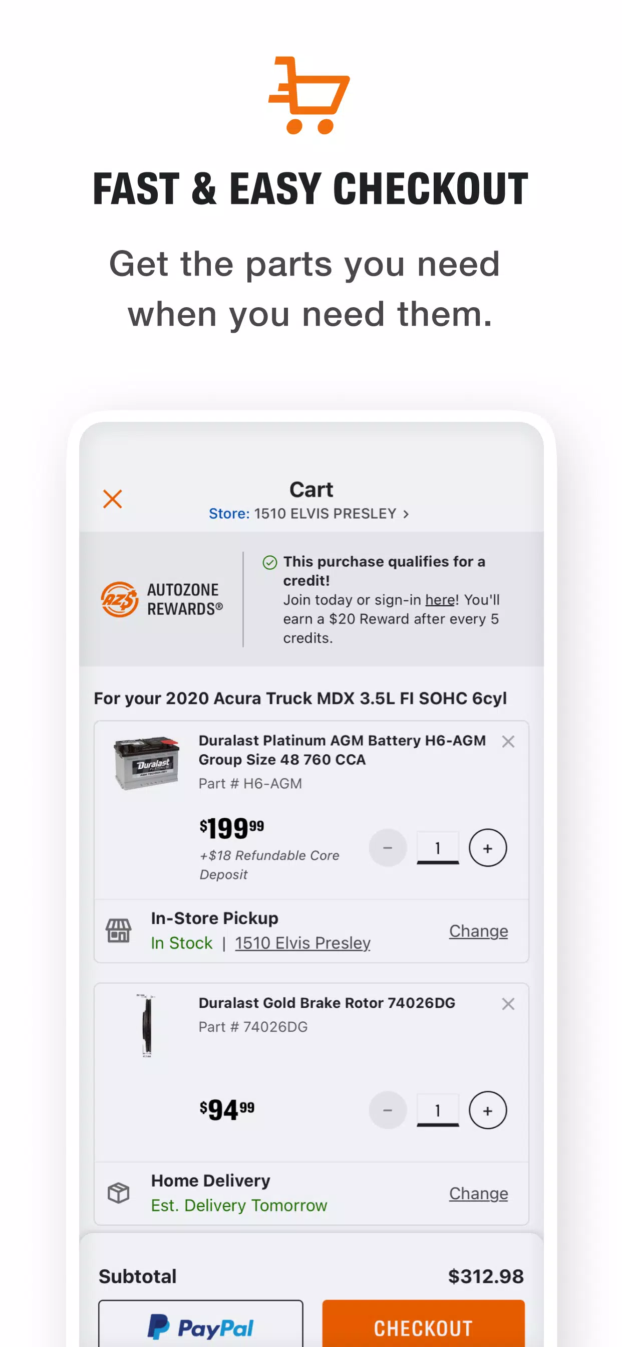 AutoZone Zrzut ekranu 1