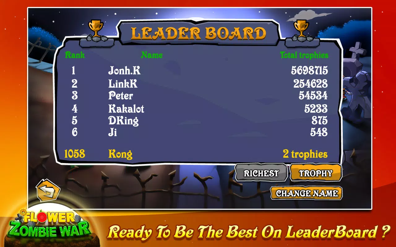 Flower Zombie War ဖန်သားပြင်ဓာတ်ပုံ 3
