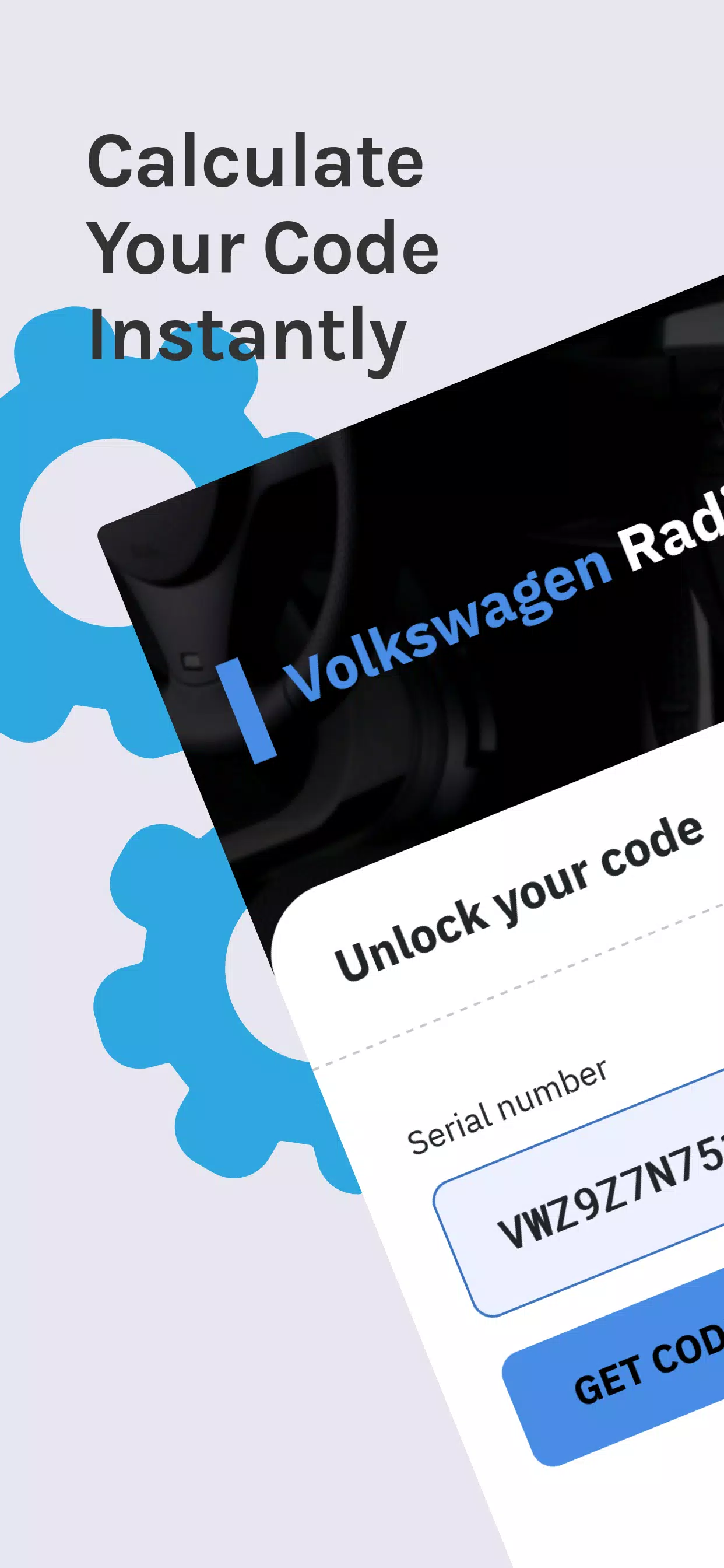 VW Radio Code Generator ภาพหน้าจอ 0