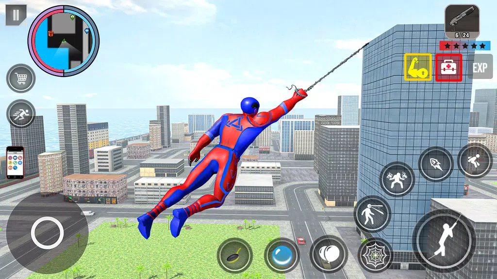 Spider Rope Action Game Screenshot 0