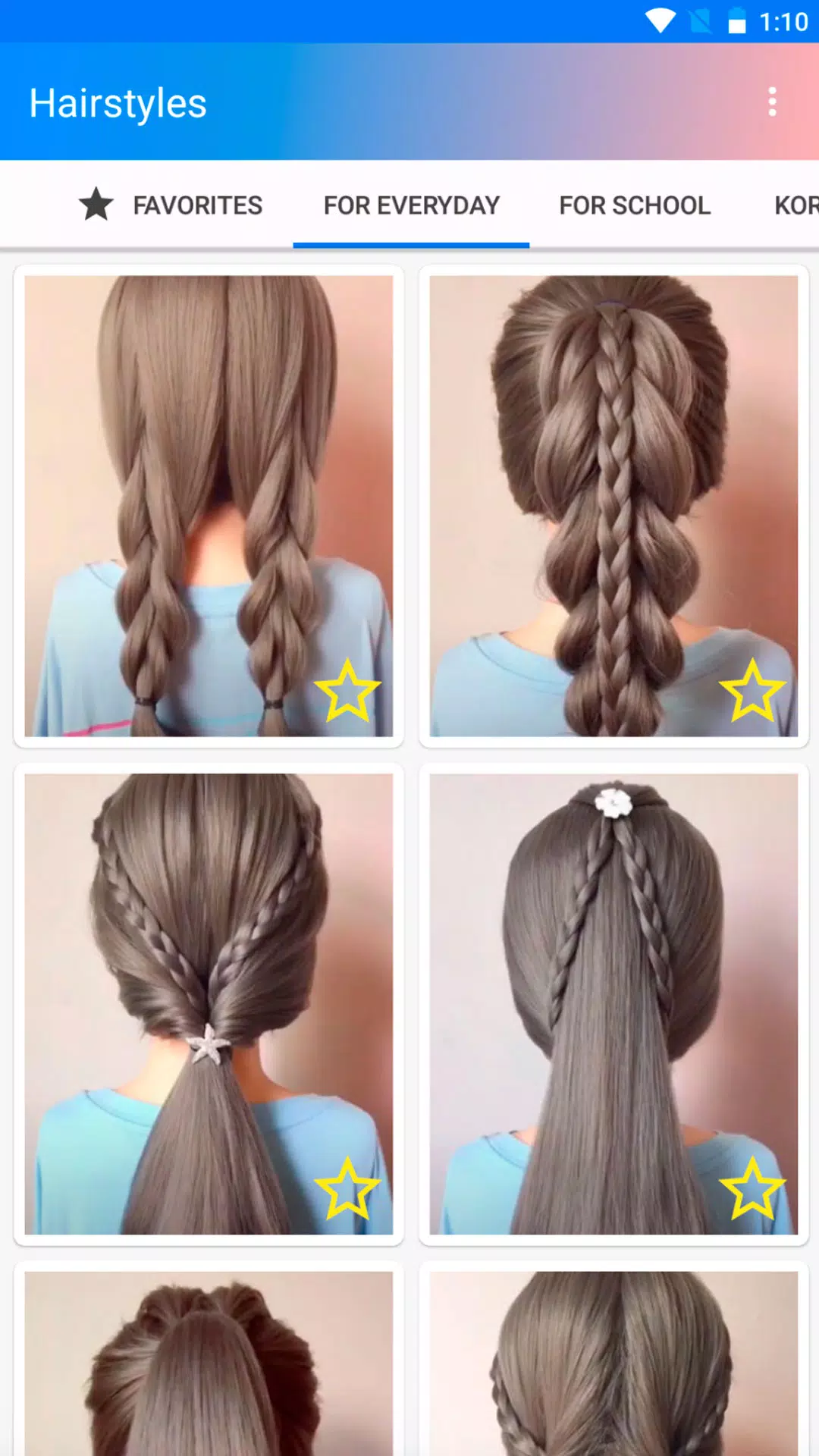 Schermata Easy hairstyles step by step 0