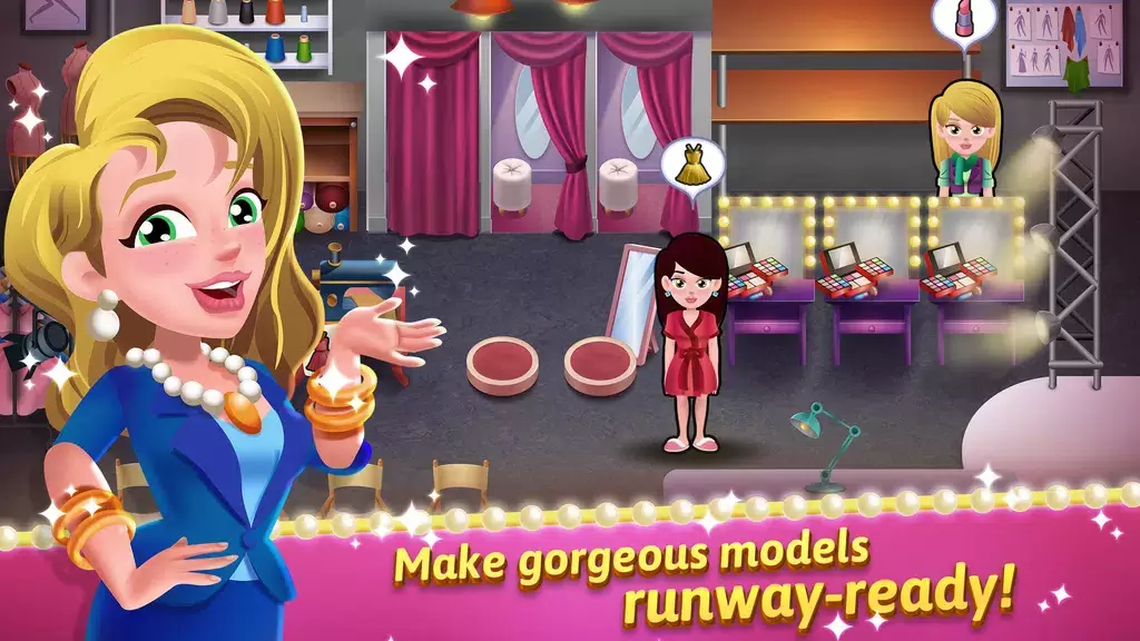 Model Salon Dash: Fashion Game ဖန်သားပြင်ဓာတ်ပုံ 0