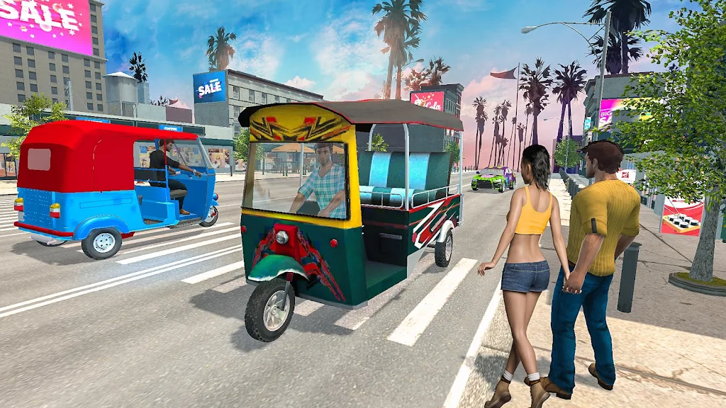 Grand Tuk Tuk Rickshaw Game 螢幕截圖 0