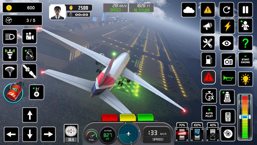 Pilot Flight Simulator Games Ảnh chụp màn hình 2