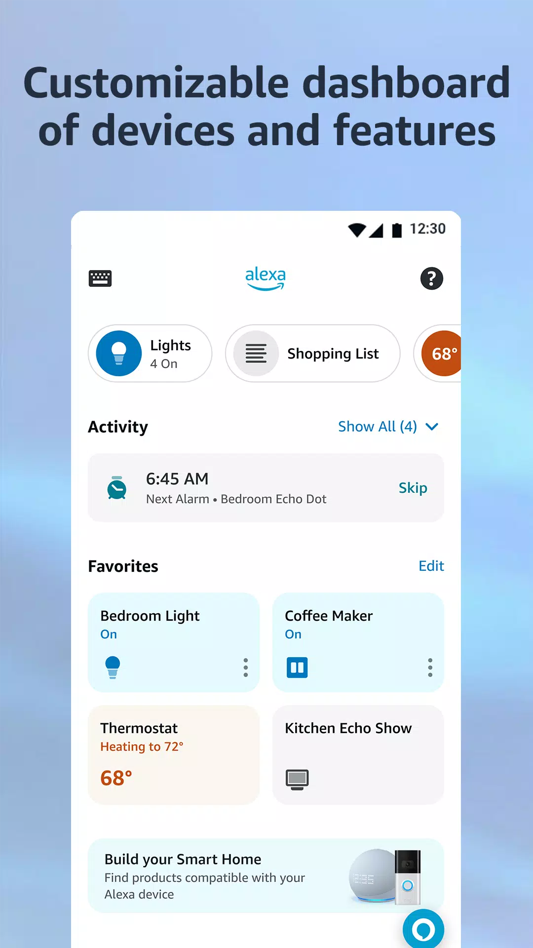 Amazon Alexa ဖန်သားပြင်ဓာတ်ပုံ 0