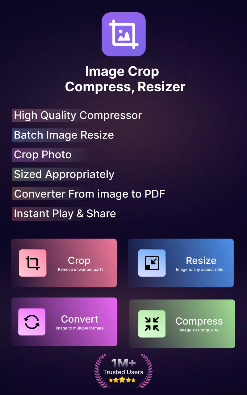 Image Crop - Compress, Resizer Скриншот 0