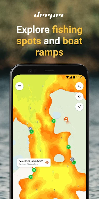 Fish Deeper - Fishing App Ekran Görüntüsü 0