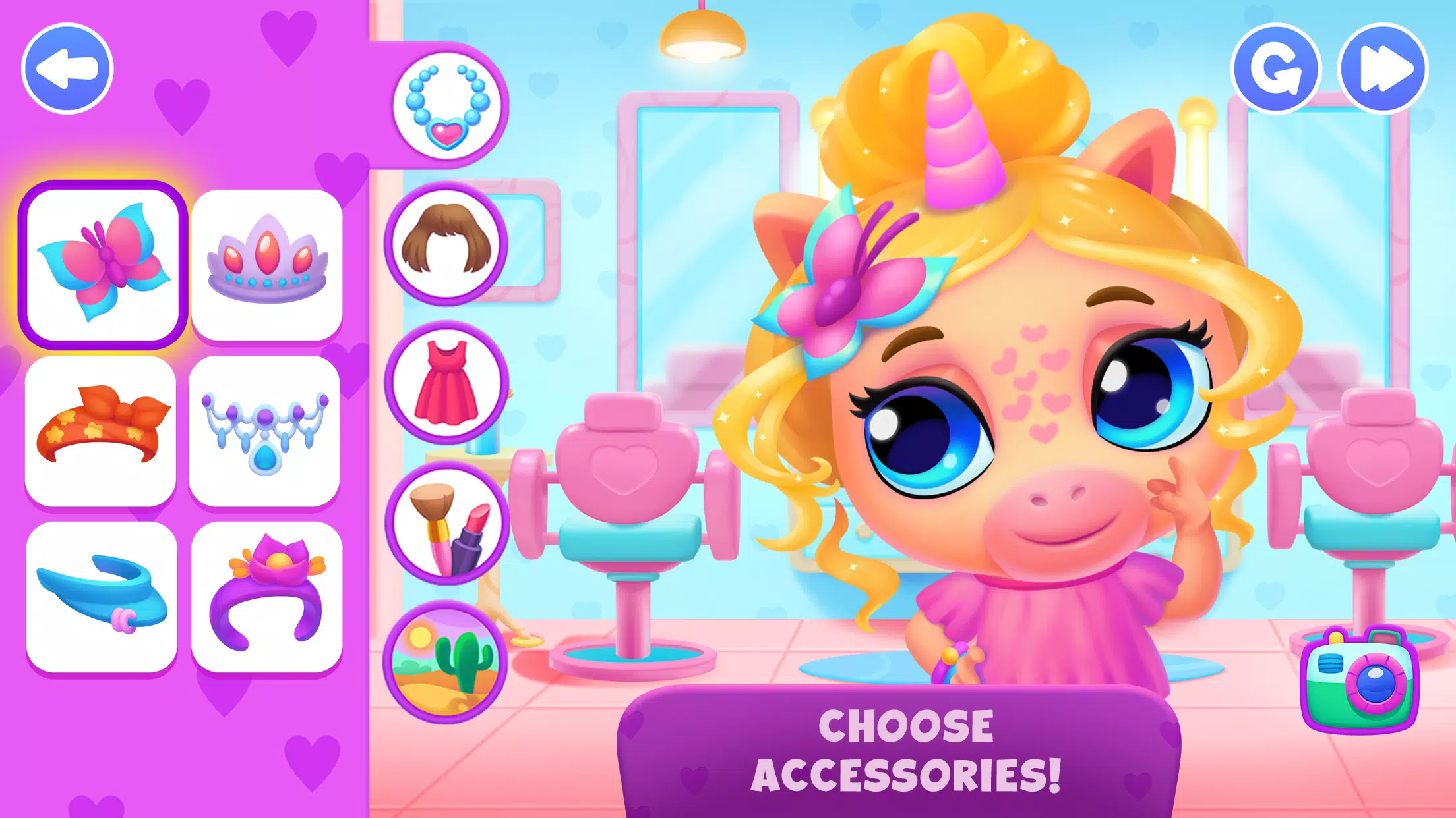 Unicorn Dress up games kids Schermafbeelding 1