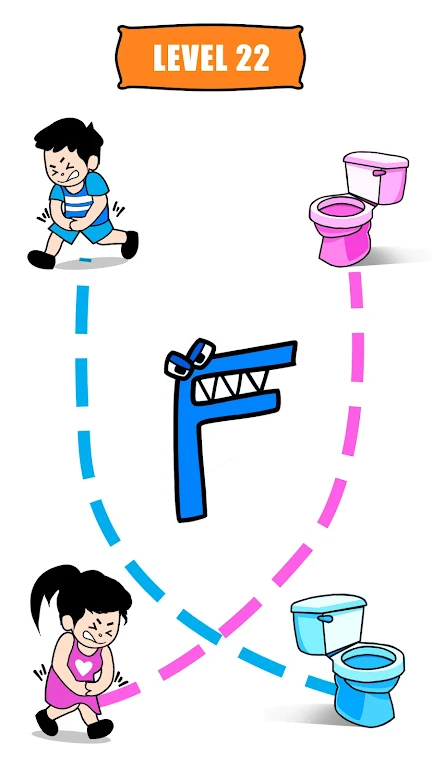 Path To Toilet - Draw The Line Tangkapan skrin 2