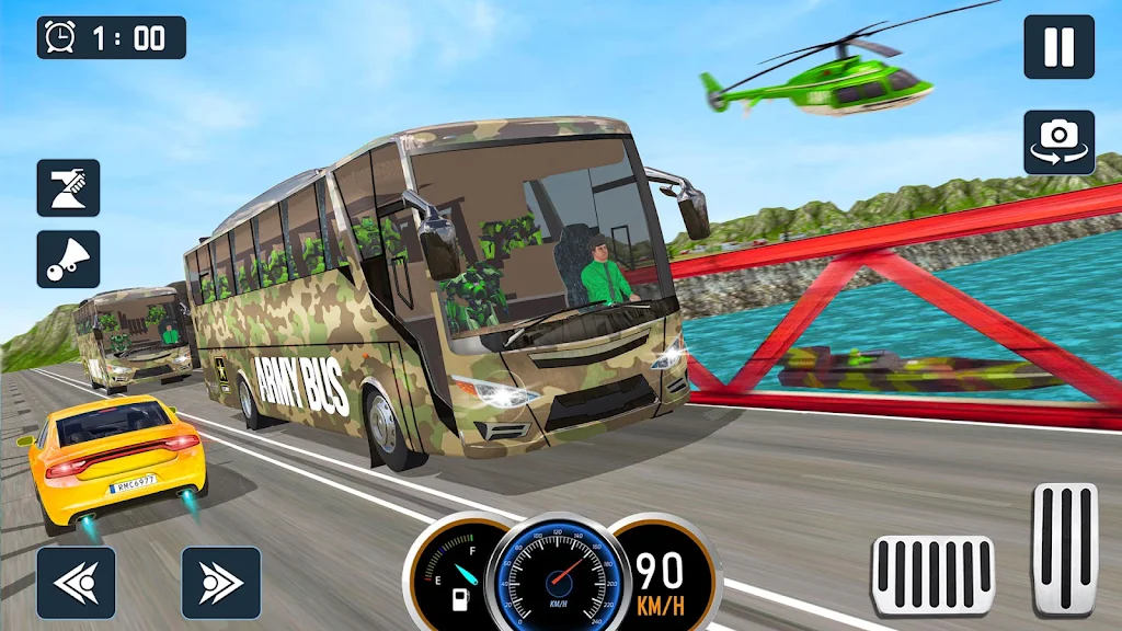 Army Bus Game Army Driving Captura de pantalla 3