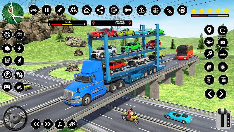 Car Transporter PRO Truck Game स्क्रीनशॉट 2