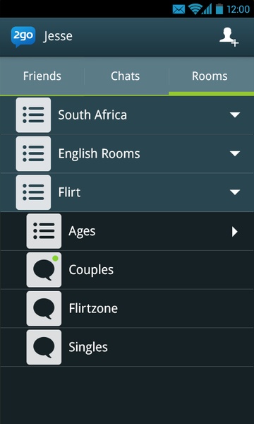 2go Chat - Chat Rooms & Dating Скриншот 1
