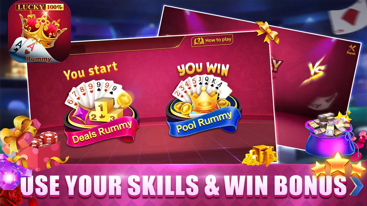 Rummy Lucky: Online Card Game ภาพหน้าจอ 1