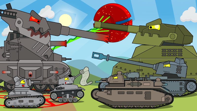 Merge Tanks: Idle Merge Arena 螢幕截圖 0