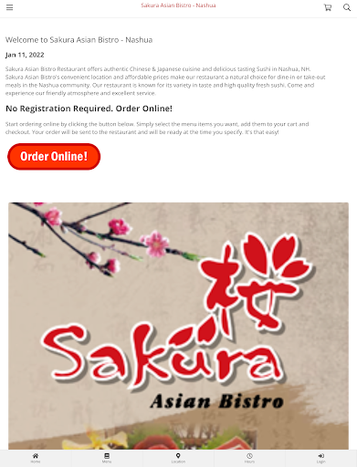 Sakura Asian Bistro - Nashua スクリーンショット 2