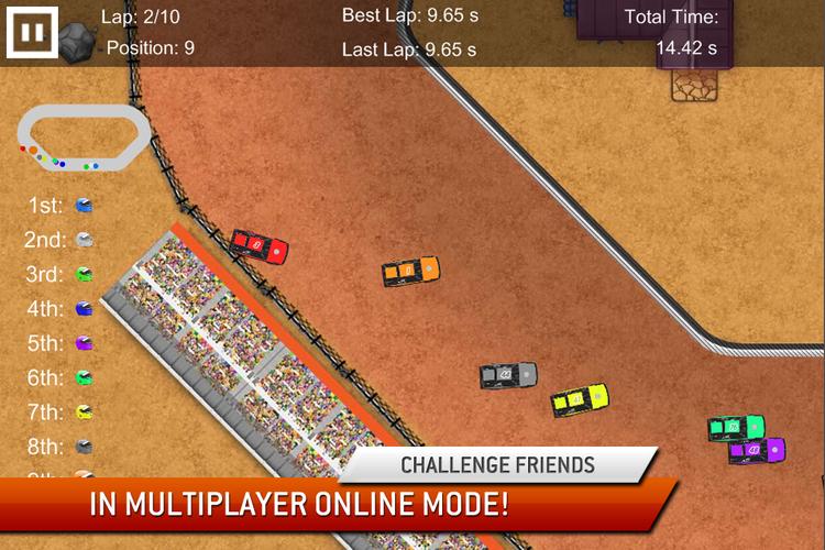 Dirt Racing Sprint Car Game 2 Tangkapan skrin 2