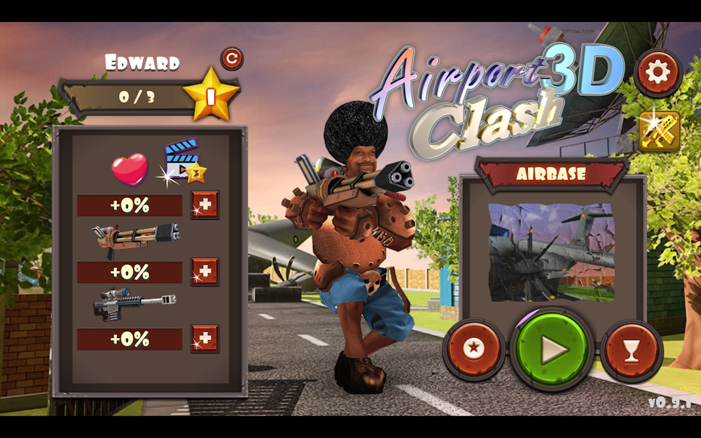 Airport Clash 3D - Minigun Sho ဖန်သားပြင်ဓာတ်ပုံ 0