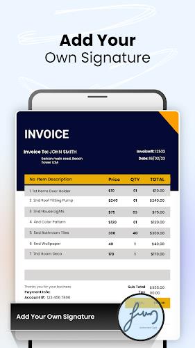 Invoice Maker and Generator Zrzut ekranu 3