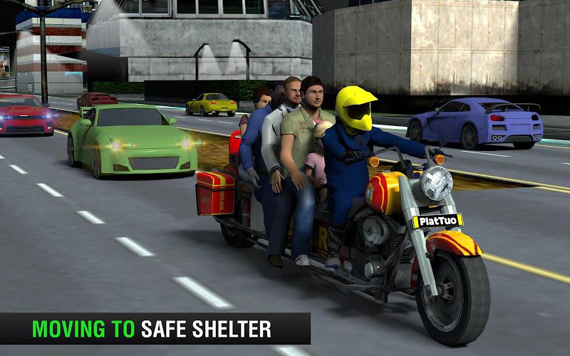 Bus Bike Taxi Bike Games Zrzut ekranu 1