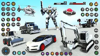 Robot Truck Car Transform Game Captura de pantalla 0