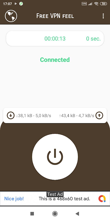 VPN feel - Fast & FREEDOME Captura de pantalla 0