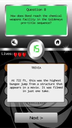 James Bond: Ultimate Fan Quiz Ảnh chụp màn hình 3