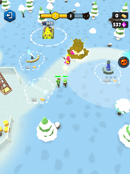 Base Defence: Army Rush Mod 스크린샷 1