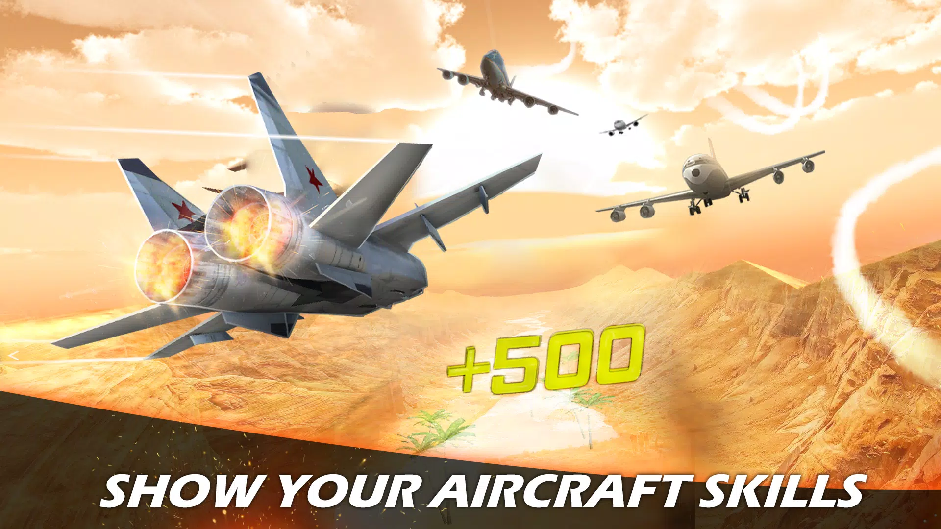 Jet Fighter Airplane Racing Ekran Görüntüsü 2