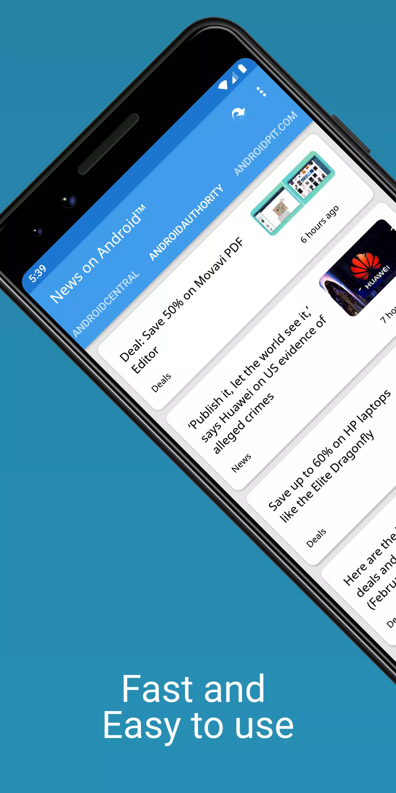 Schermata News on Android™ 1