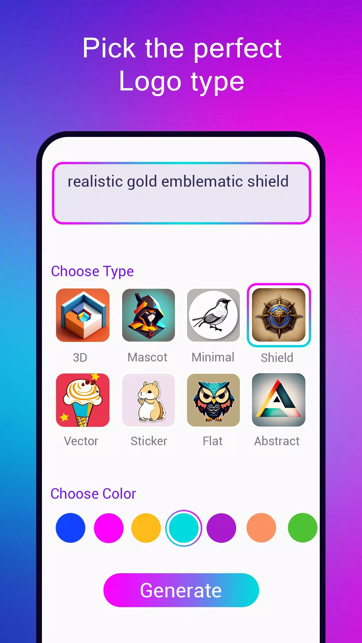 Logo maker AI Logo generator Schermafbeelding 2