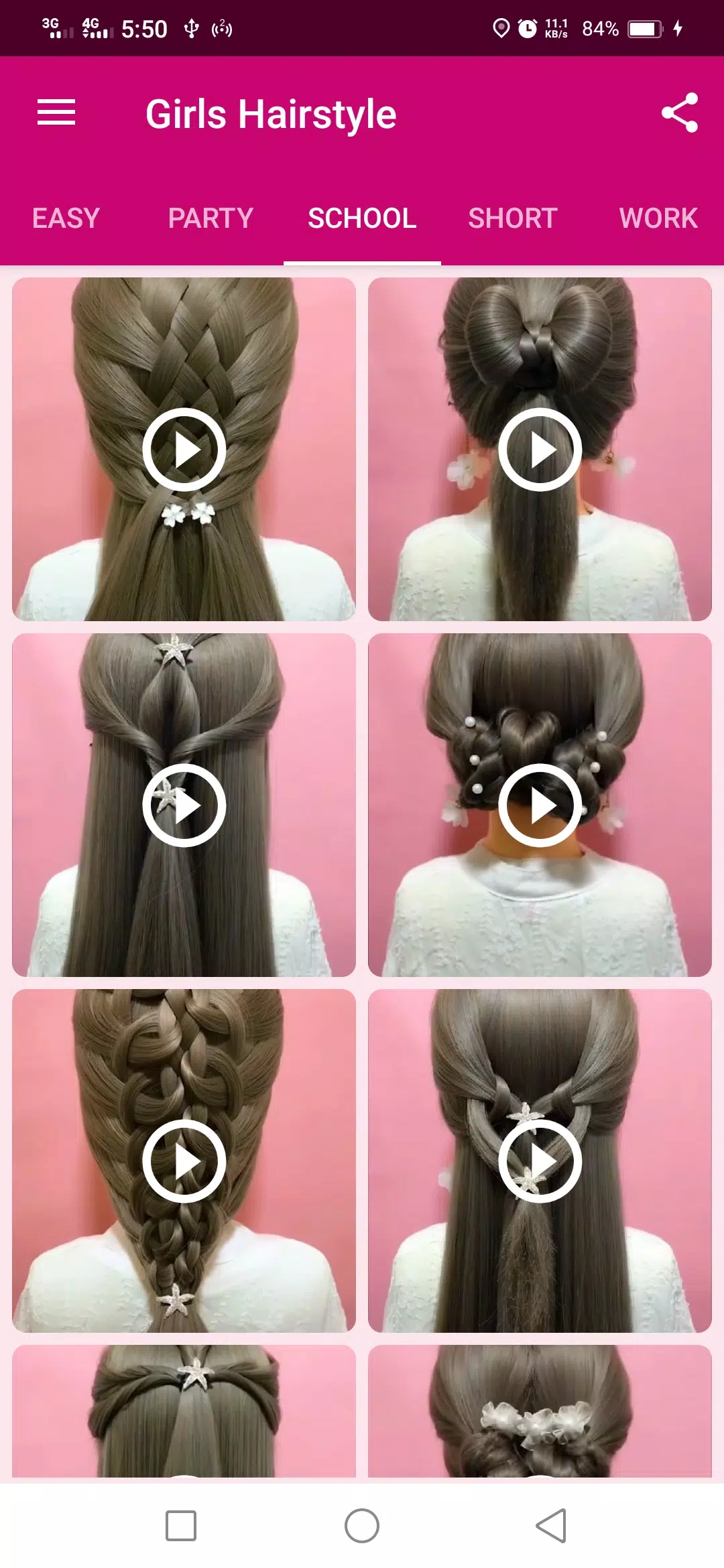 Girls Hairstyle Ekran Görüntüsü 2