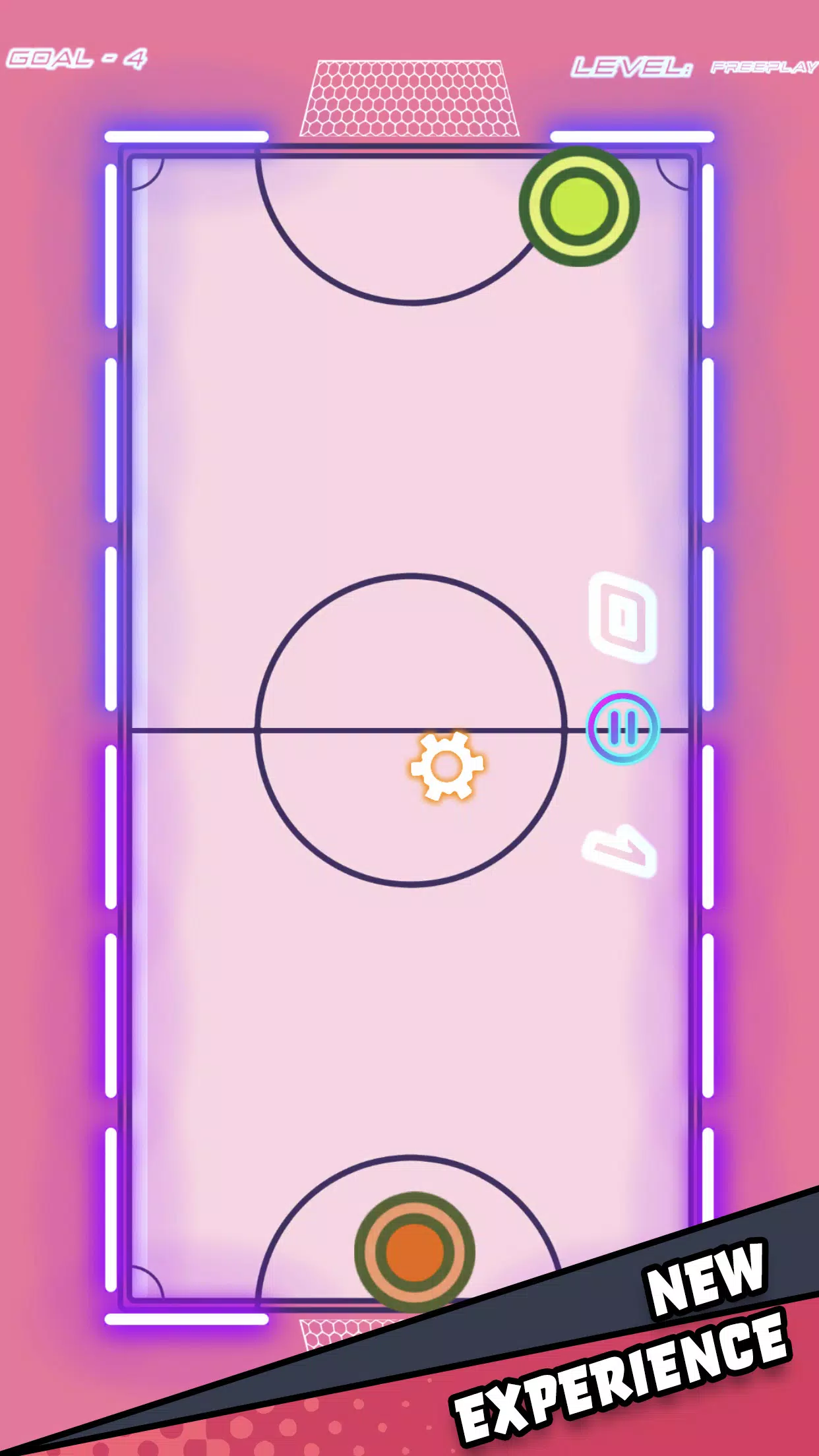 Air Hockey Glow HD Ultimate 2D Zrzut ekranu 1