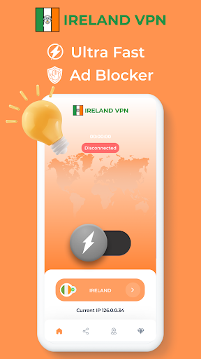 Ireland VPN - Private Proxy Zrzut ekranu 1