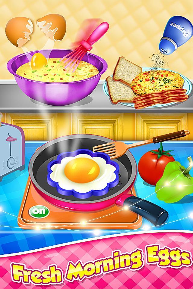 Breakfast Cooking - Kids Game Captura de pantalla 0