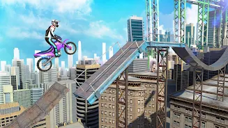 Bike Stunts 3D - Rooftop Chall স্ক্রিনশট 1