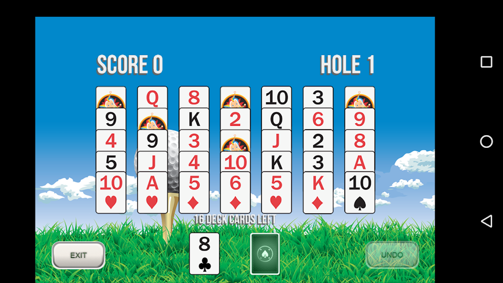Golf Solitaire 18 Ảnh chụp màn hình 1