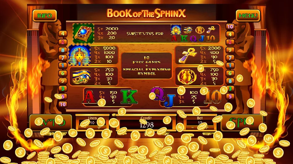 Book Of Sphinx Slot Zrzut ekranu 2