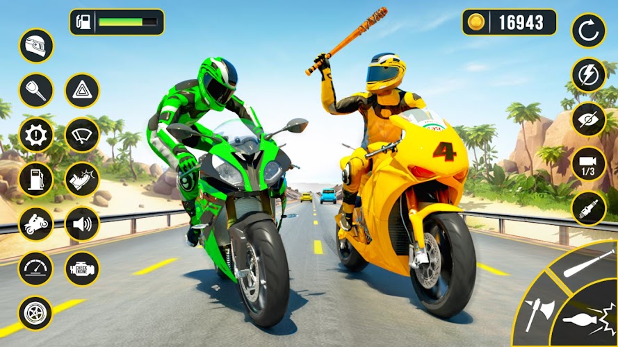 Moto Attack - Bike Racing Game Schermafbeelding 1