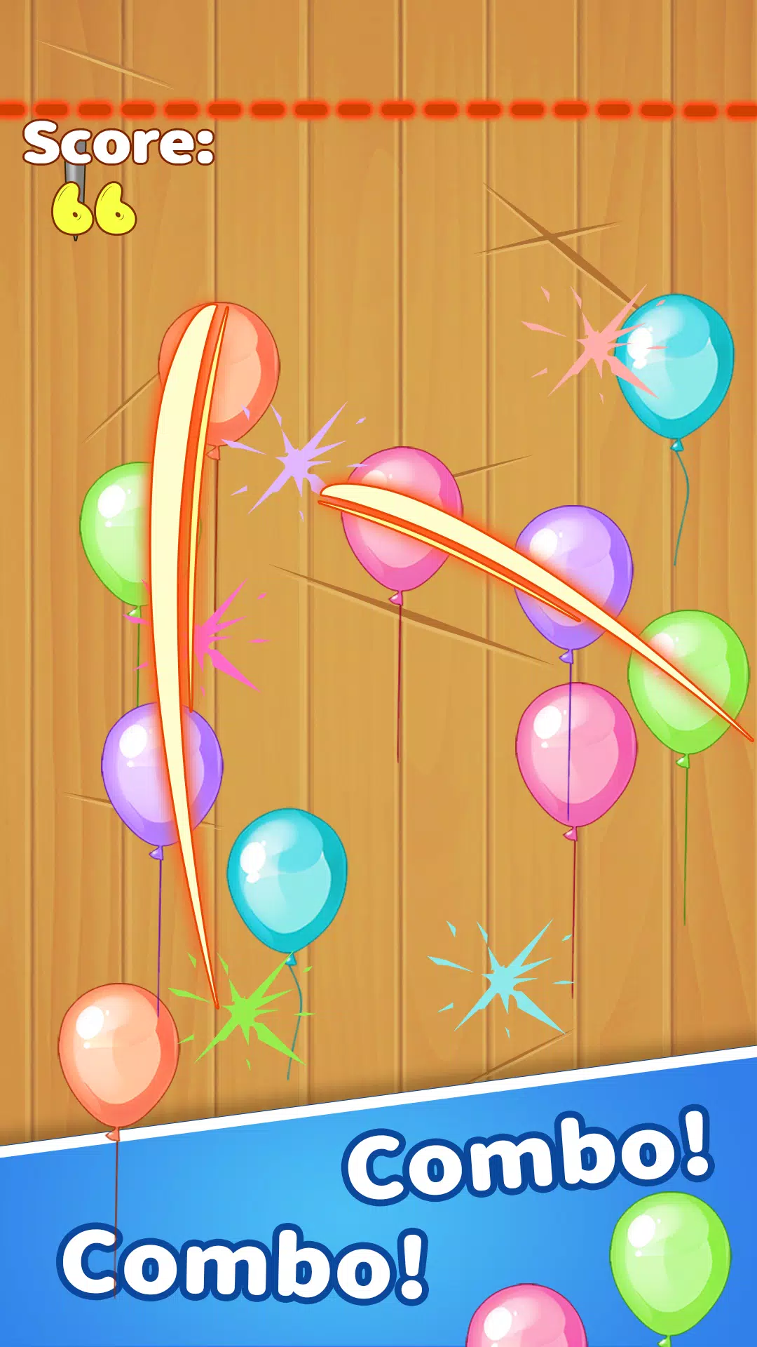 Crazy Breaking Balloons Скриншот 1