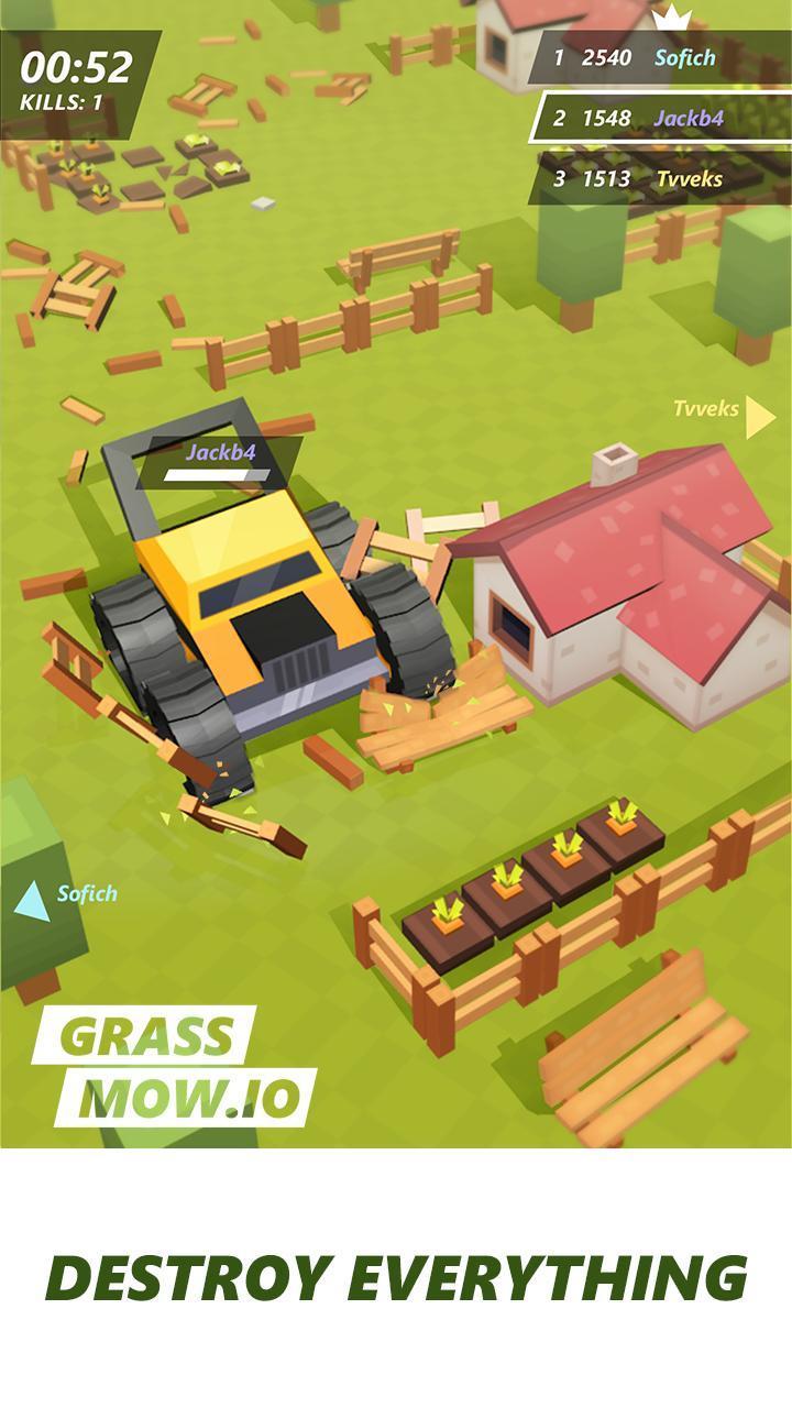 Grass mow.io - survive Скриншот 1