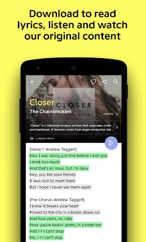 Genius — Song Lyrics Finder Скриншот 1