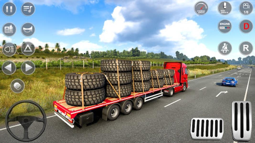 Europe Truck Simulator Driving Tangkapan skrin 0