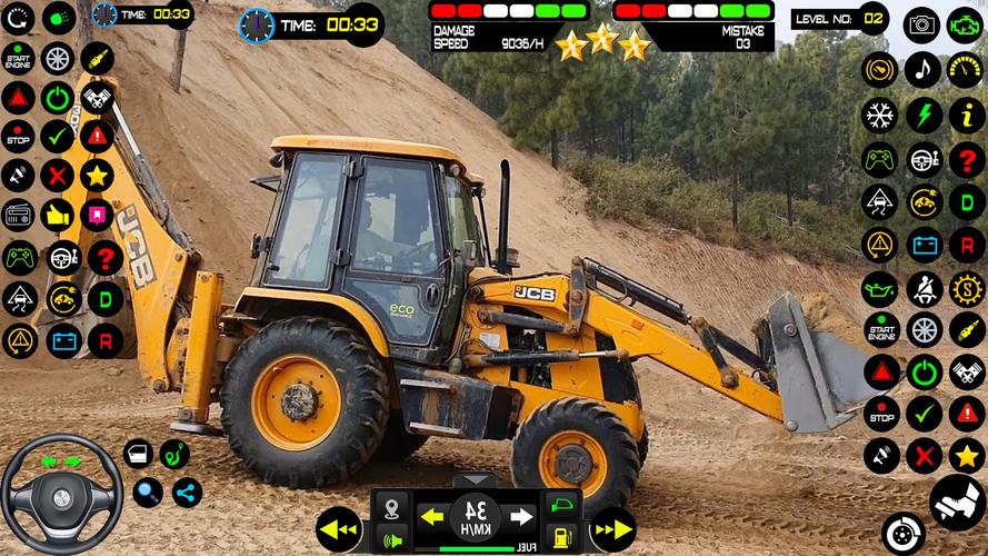 Real Snow Excavator - JCB Captura de tela 3
