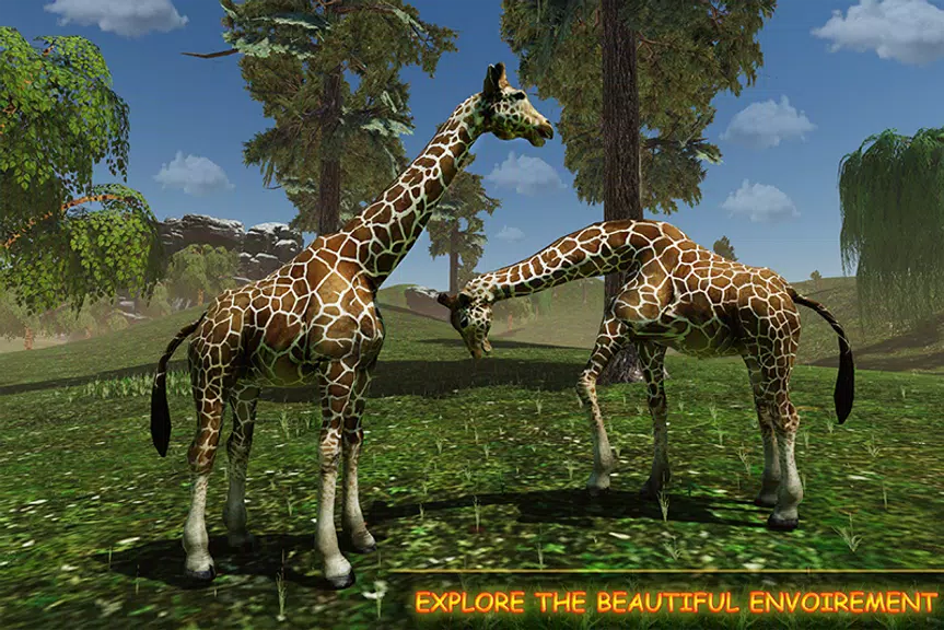 Giraffe Family Life Jungle Sim ဖန်သားပြင်ဓာတ်ပုံ 1
