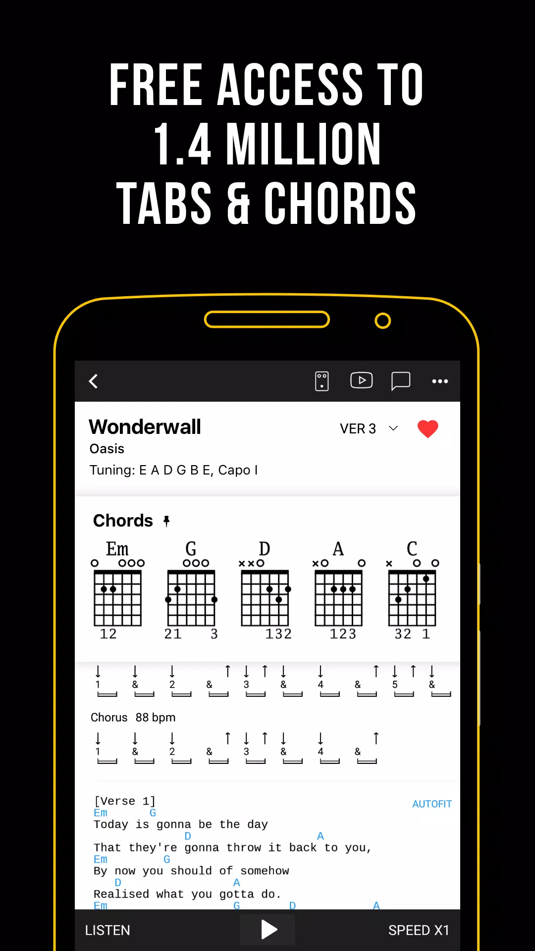 Ultimate Guitar: Tabs & Chords ภาพหน้าจอ 0