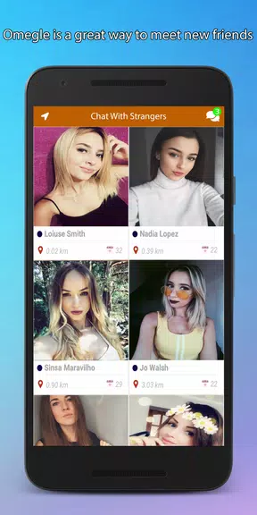 Omegle Video Chat App Ảnh chụp màn hình 1