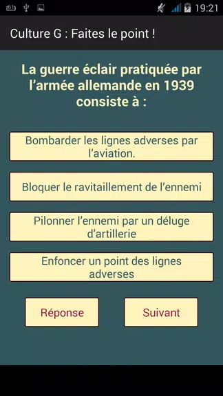 Culture-G: Faites le point ! Ảnh chụp màn hình 2