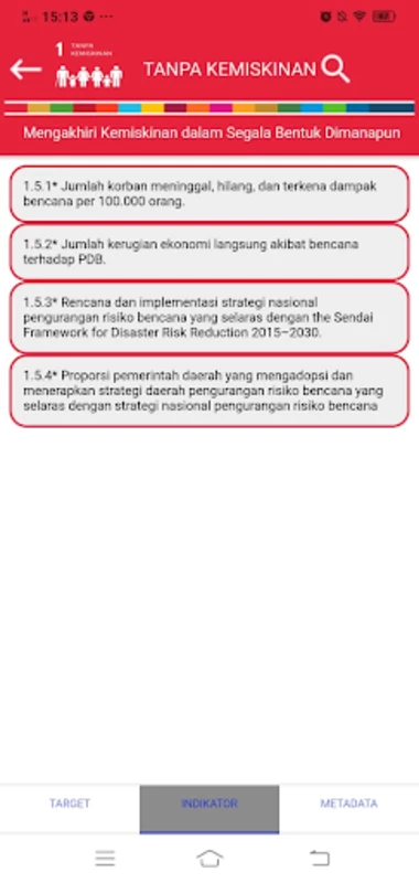 SDG Metadata Indonesia 螢幕截圖 0