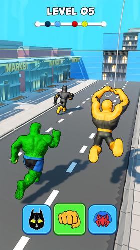 Superhero Transform Shift Game Captura de tela 0